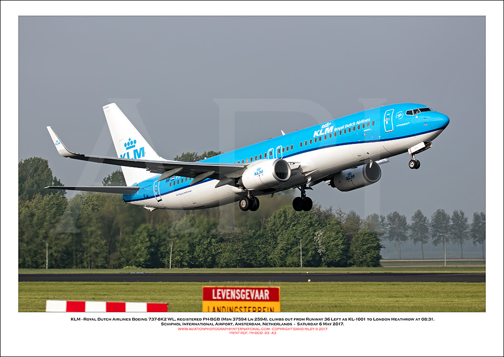 PH-BGB -  KLM - Royal Dutch Airlines Boeing 737-8K2 WL (Msn 37594 Ln 2594) - 03
