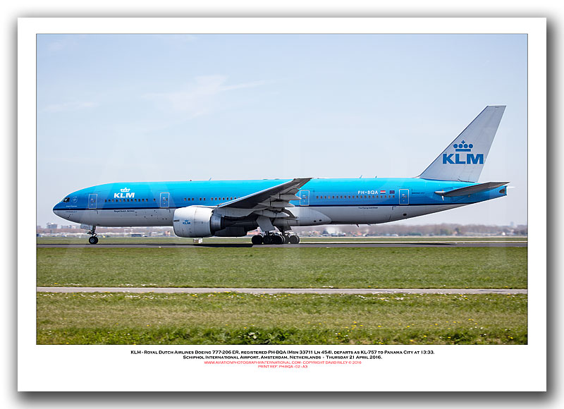 PH-BQA -  KLM - Royal Dutch Airlines Boeing 777-206 ER (Msn 33711 Ln 454) - 02