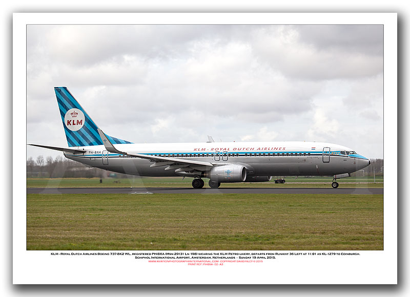 PH-BXA -  KLM - Royal Dutch Airlines Boeing 737-8K2 WL (Msn 29131 Ln 198) - 02