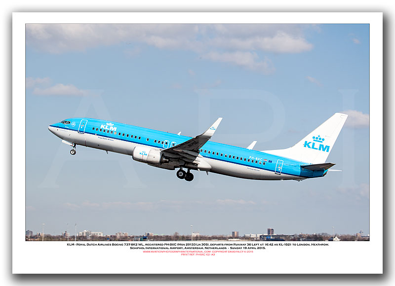 PH-BXC -  KLM - Royal Dutch Airlines Boeing 737-8K2 WL (Msn 29133 Ln 305) - 02