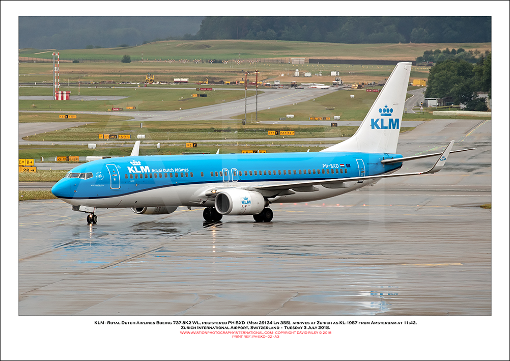 PH-BXD -  KLM - Royal Dutch Airlines Boeing 737-8K2 WL (Msn 29134 Ln 355) - 02