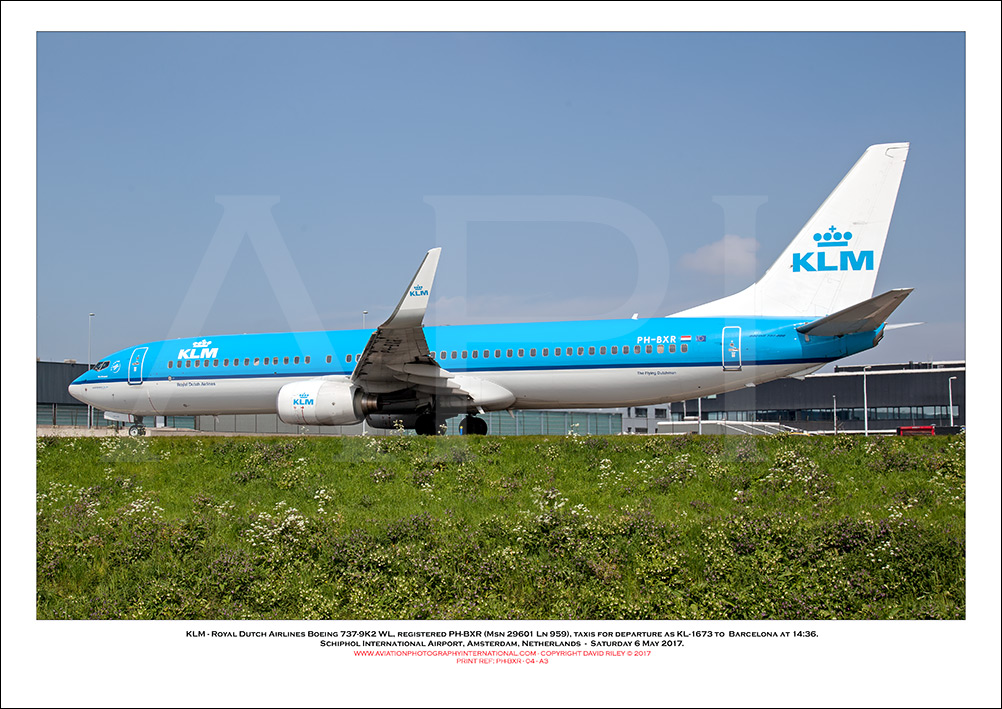 PH-BXR -  KLM - Royal Dutch Airlines Boeing 737-9K2 WL (Msn 28601 Ln 959) - 04
