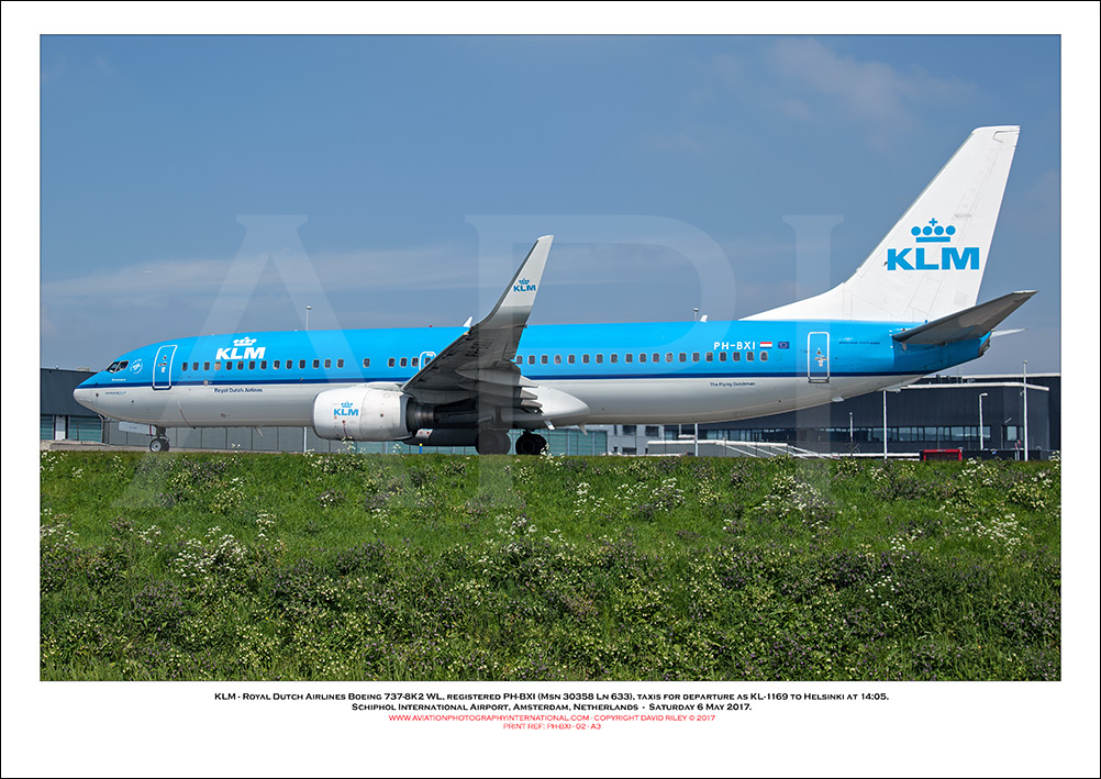 PH-BXI -  KLM - Royal Dutch Airlines Boeing 737-8K2 WL (Msn 30358 Ln 633) - 02