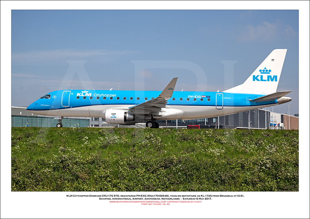 PH-EXG - KLM Cityhopper Embraer ERJ -175 STD (Msn 170-00546) - 05