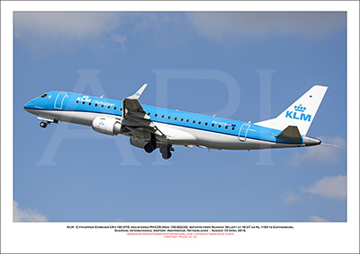 PH-EZB - KLM Cityhopper Embraer ERJ -190 STD (Msn  190-00235) - 01