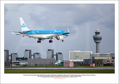 PH-EZG - KLM Cityhopper Embraer ERJ -190 STD (Msn  190-00315) - 01
