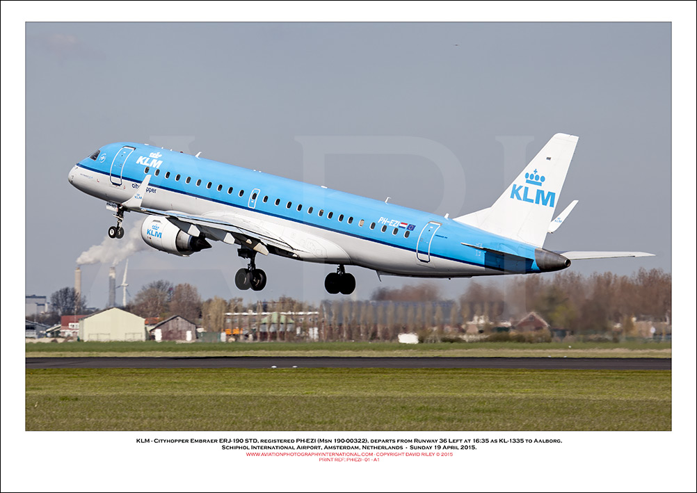 PH-EZI - KLM Cityhopper Embraer ERJ -190 STD (Msn  190-00322) - 01