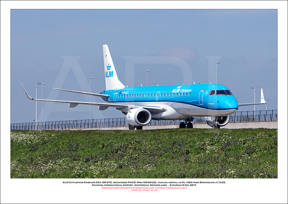 PH-EZI - KLM Cityhopper Embraer ERJ -190 STD (Msn  190-00322) - 02