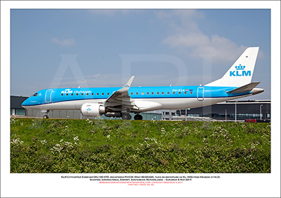PH-EZK - KLM Cityhopper Embraer ERJ -190 STD (Msn  190-00326) - 02