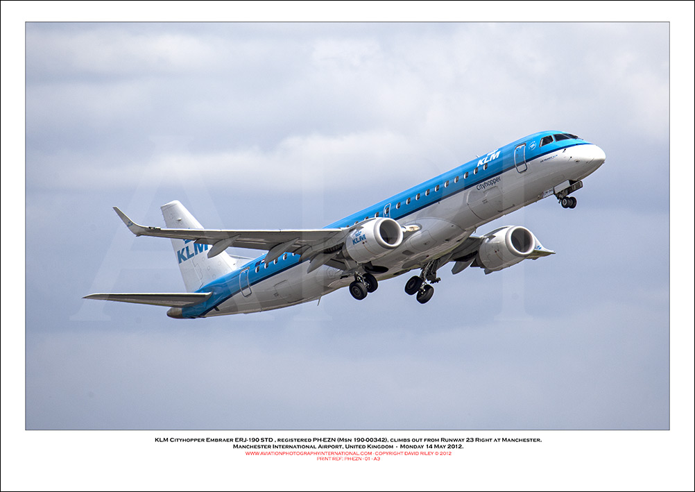 PH-EZN - KLM Cityhopper Embraer ERJ -190 STD (Msn  190-00342) - 01