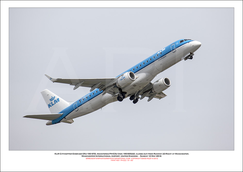 PH-EZU - KLM Cityhopper Embraer ERJ -190 STD (Msn  190-00522) - 01