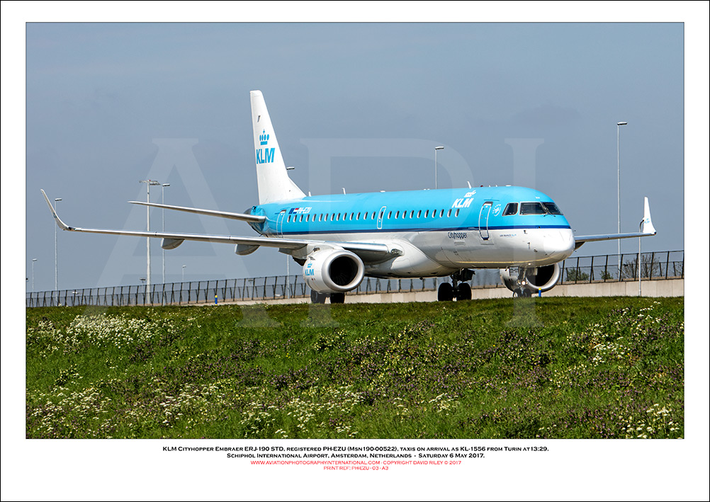 PH-EZU - KLM Cityhopper Embraer ERJ -190 STD (Msn 190-00522) - 03