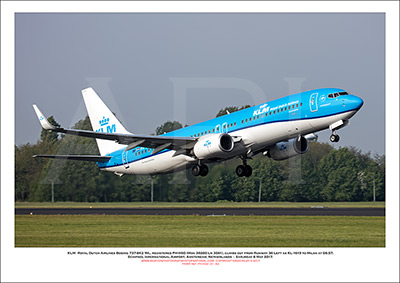 PH-HSD -  KLM - Royal Dutch Airlines Boeing 737-8K2 WL (Msn 39260 Ln 3581) - 01