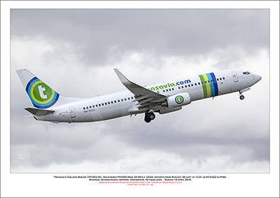 PH-HZO - Transavia Airlines Boeing 737-8K2 WL  (Msn 34169 Ln  2243) - 01