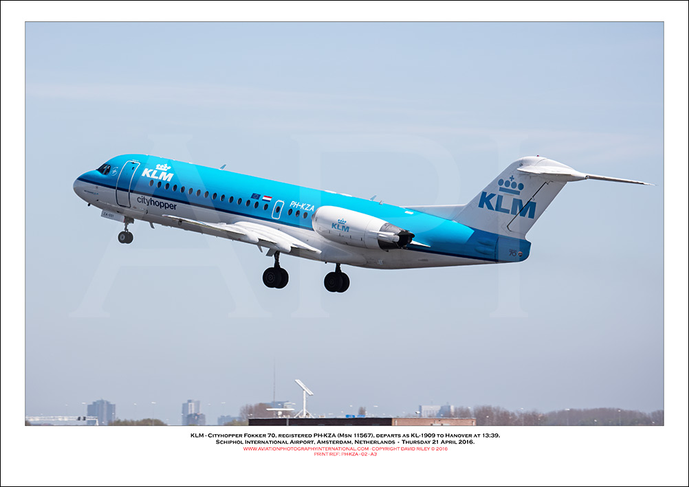 PH-KZA - KLM Cityhopper Fokker 70 (Msn 11567) - 02