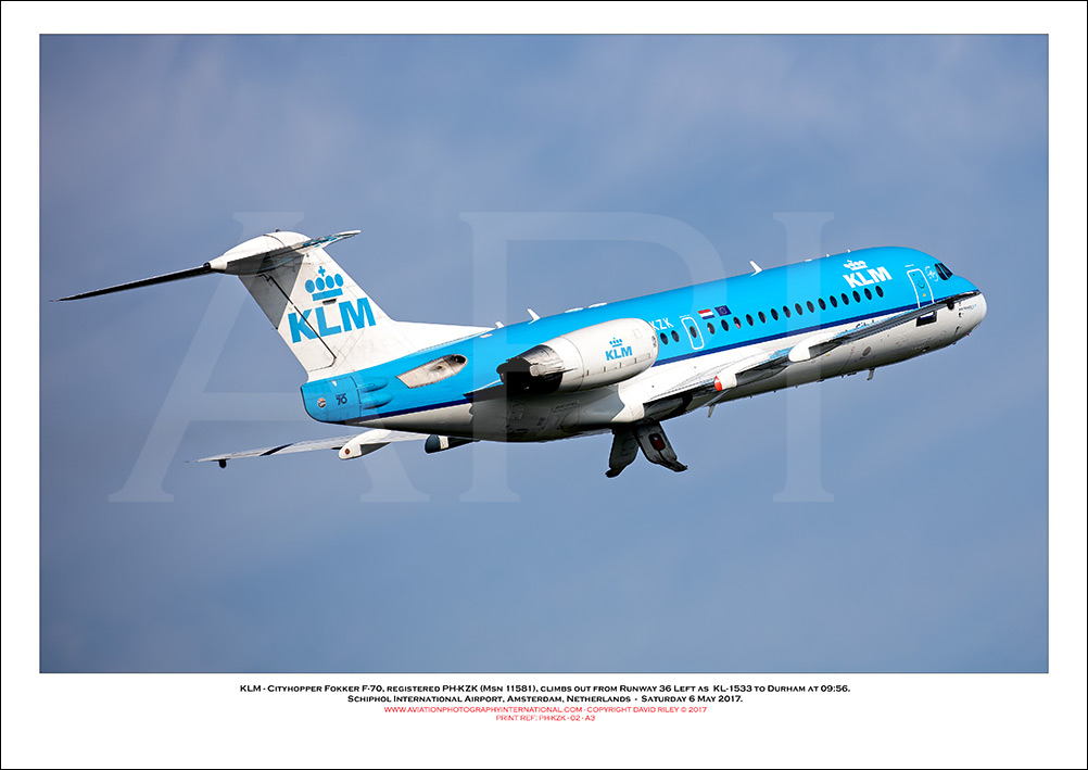 PH-KZK - KLM Cityhopper Fokker 70 (Msn 11581) - 02