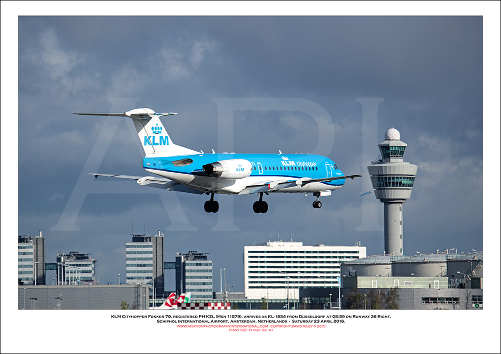 PH-KZL - KLM Cityhopper Fokker 70 (Msn 11536) - 02