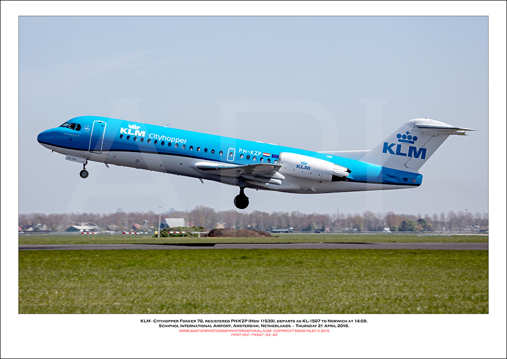 PH-KZP - KLM Cityhopper Fokker 70 (Msn 11539) - 03
