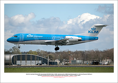 PH-WXC - KLM Cityhopper Fokker 70 (Msn 11574) - 01