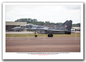 POLAF-40 - Polish Air Force Mikoyan-Gurevich Mig-29A, Serial 40 (Msn 29605320 / 4205) - 01