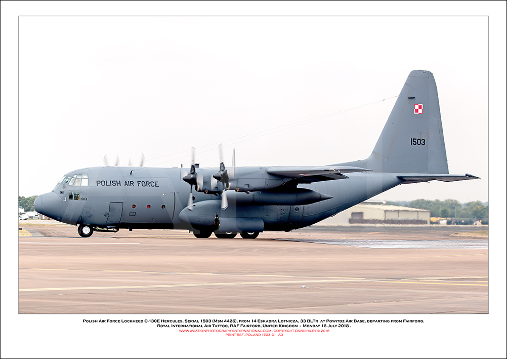 POLAND-1503 - Polish Air Force Lockheed C-130E Hercules (Msn 4426) - 01