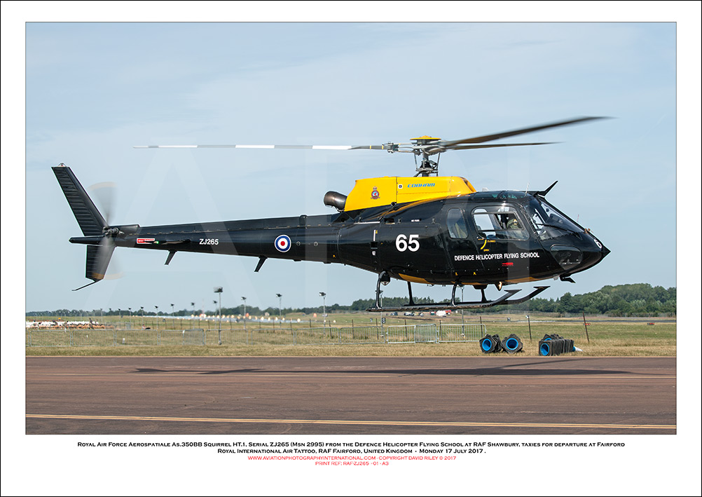 RAF-ZJ265- Royal Air Force Eurocopter As-350BB Squirrel HT.1  (Msn 2995) - 01