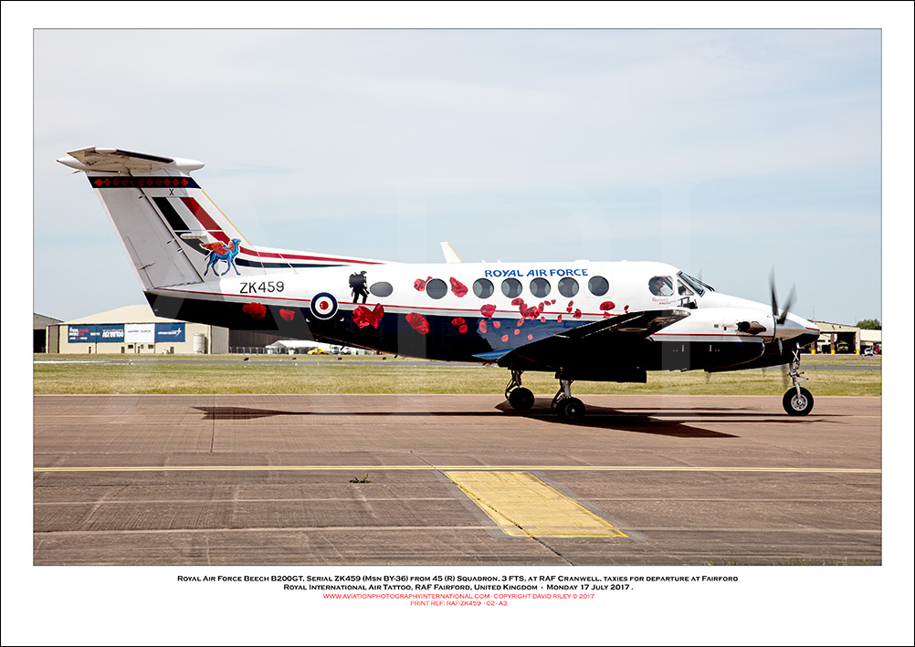 RAF-ZK459 - Royal Air Force Beech B200GT  (Msn BY-36) - 02