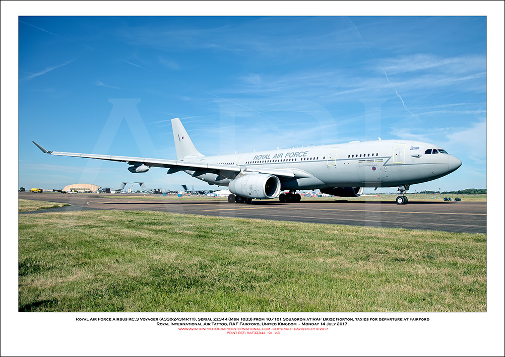 RAF-ZZ344 - Royal Air Force Airbus KC.3 Voyager (A330-243MRTT  (Msn 1033) - 01