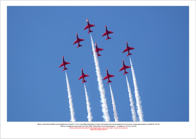 REDS - Royal Air Force Red Arrows flying the Short Diamond formation at RIAT 2019 - 23