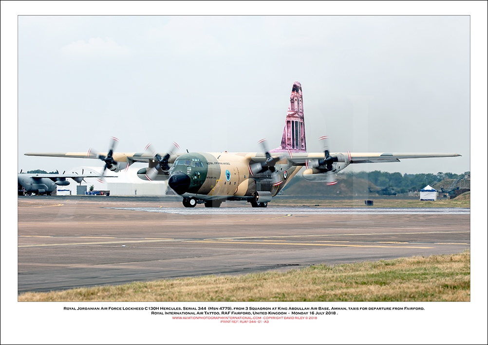 RJAF-344 - Royal Jordanian Air Force Lockheed C-130H Hercules (Msn 4779) - 01