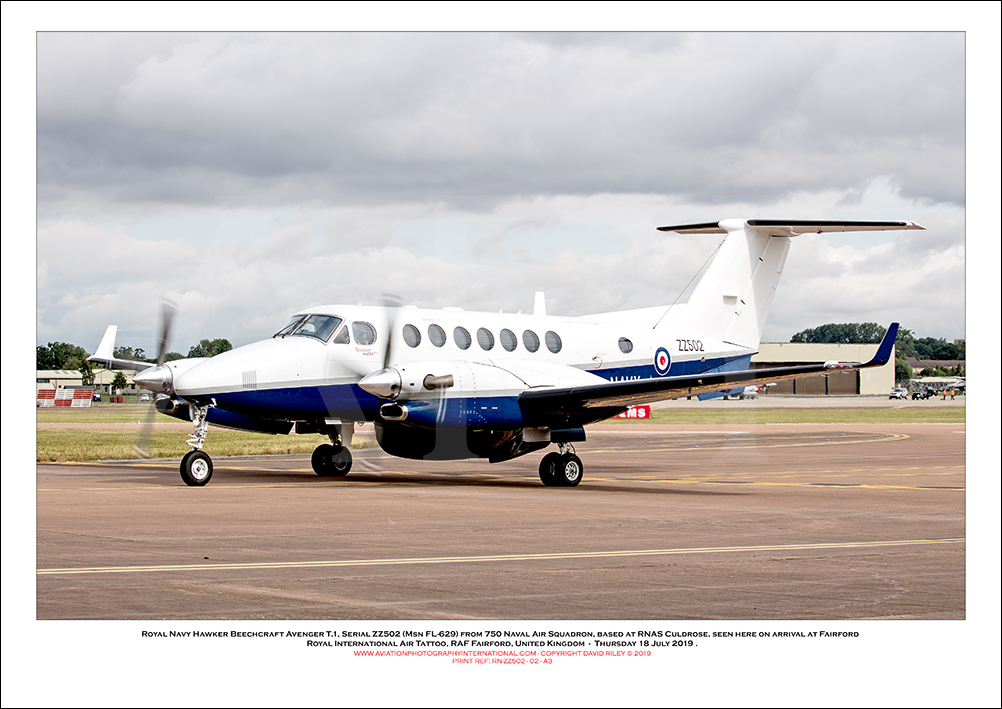 RN-ZZ502 - Royal Navy Hawker Beechcraft Avenger T.1  (Msn FL-629) - 02