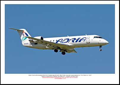 S5-AAH - Adria Airways Bombardier CRJ-100 LR  (Msn 7032) - 01