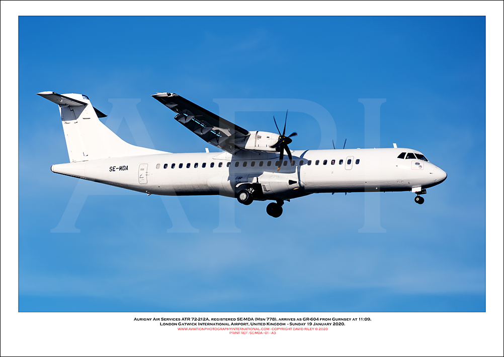 SE-MDA- Aurigny Air Services ATR 72-212A  (Msn 778) - 01
