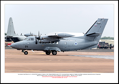 SLOVENIA-L4-01 - Slovenian Air Force Let L-410UVP-E Turbolet (Msn  912606) - 04