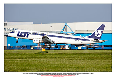 SP-LNB - LOT Polish Airlines Embraer ERJ-195 LR  (Msn 190-00444) - 01