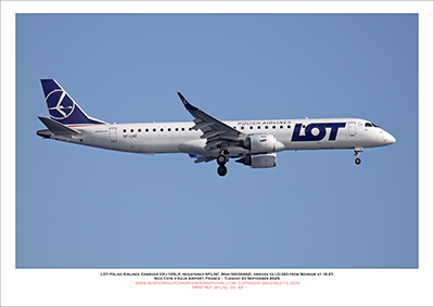 SP-LNC - LOT Polish Airlines Embraer ERJ-195 LR  (Msn 19000462) - 02