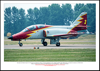 SPAIN-25-52 - Spanish Air Force Casa C-101 Aviojets of the Spanish Aguila ( Eagle) aerobatic team - 01