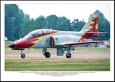 SPAIN-25-63 - Spanish Air Force Casa C-101 Aviojets of the Spanish Aguila ( Eagle) aerobatic team - 01