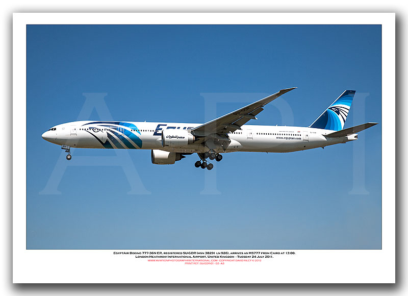 SU-GDR - Egyptair Boeing 777-36N ER  (Msn 38291 Ln 926) - 02
