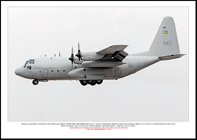 SWEDEN-84002 - Swedish Air Force Lockheed Tp84 Hercules (Msn 382-4332) - 01