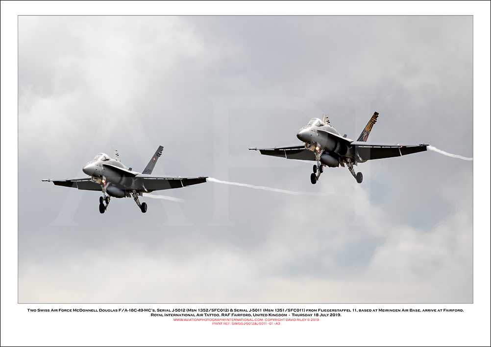 SWISS-J-5012&J-5011 -Swiss Air Force McDonnell Douglas F/A-18C-48-MC's J-5012 & J-5011- 01