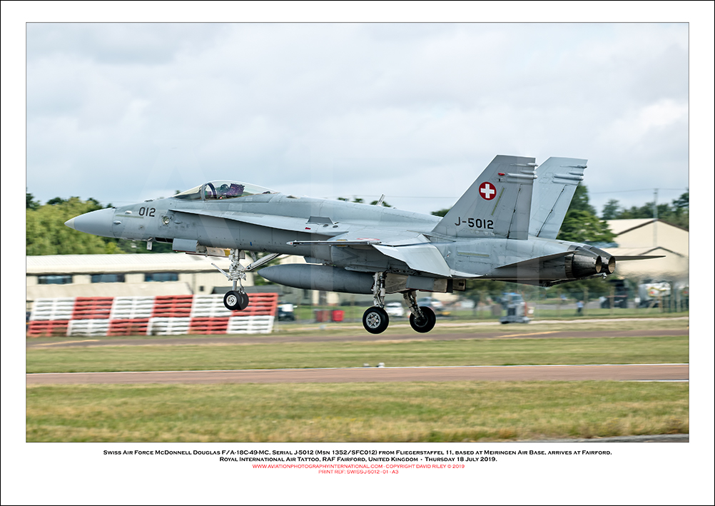 SWISS-J-5012 -Swiss Air Force McDonnell Douglas F/A-18C-48-MC  (Msn 1352/SFC012) - 01