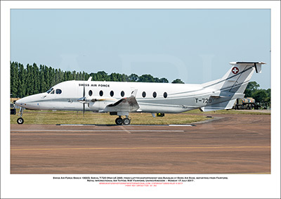 SWISS-T-729 -Swiss Air Force Beech 1900D (Msn UE-288) - 01