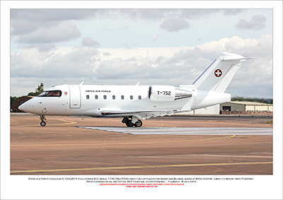 SWISS-T-752 -Swiss Air Force Canadair CL-600-2B16 Challenger 604 (Msn T-752) - 02