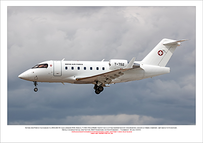 SWISS-T-752 -Swiss Air Force Canadair CL-600-2B16 Challenger 604 (Msn T-752) - 03