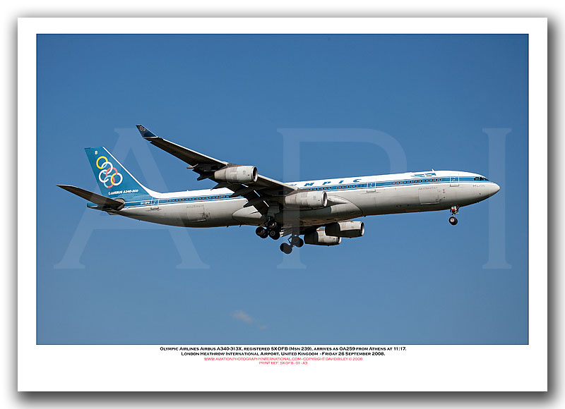 SX-DFB - Olympic Airlines Airbus A340-313X  (Msn 239) - 01