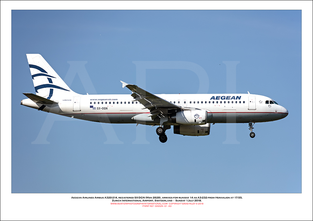 SX-DGN - Aegean Airlines Airbus A320-214 (Msn 2828) - 01