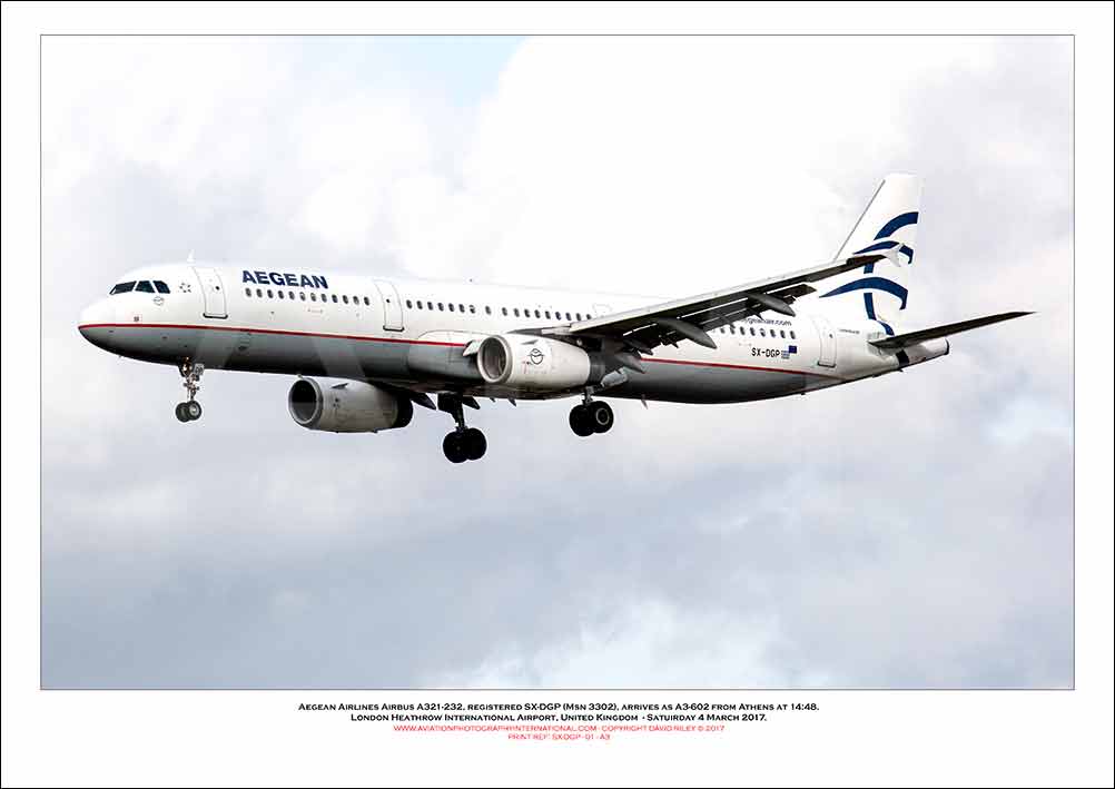 SX-DGP - Aegean Airlines Airbus A321-232 (Msn 3302) - 01