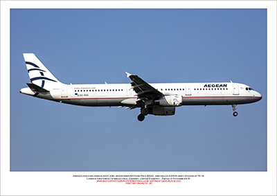 SX-DGQ - Aegean Airlines Airbus A321-231, (Msn 3322) - 01