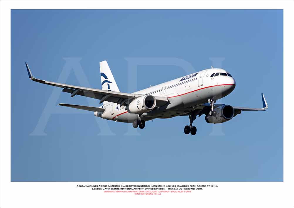 SX-DNC - Aegean Airlines Airbus A320-232 SL (Msn 6961) - 01